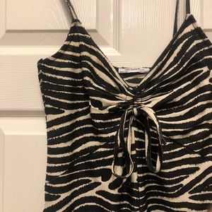 Zara Zebra Midi Dress